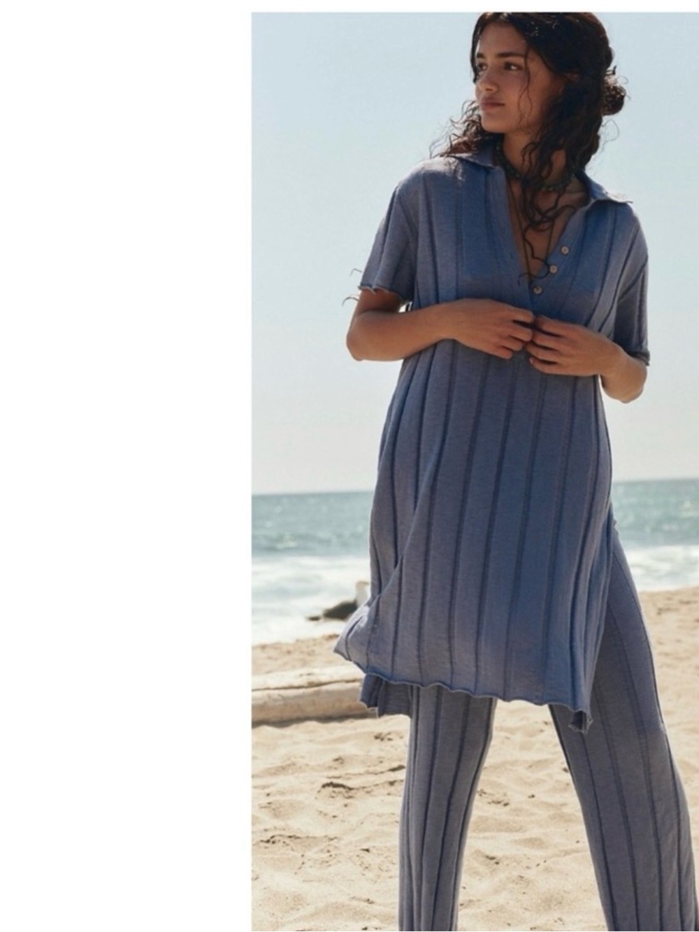 Free People Free est Paloma 2 Piece Tunic Sweater Set